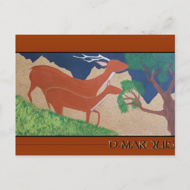 HJORT MATAR POSTCARD VYKORT (Framsida)