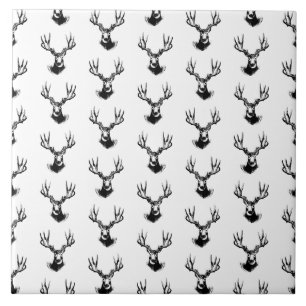 Hjort med Antlers Mönster ANPASSNINGSBAR BAKGRUND Kakelplatta