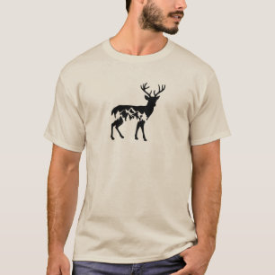 Hjort med berg t shirt