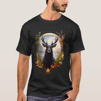 Hjort med horn t shirt