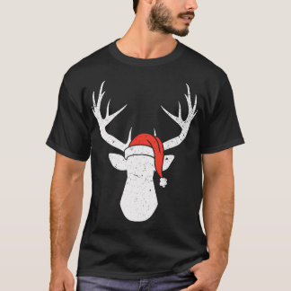 Hjort med juljakt i jultomten t shirt