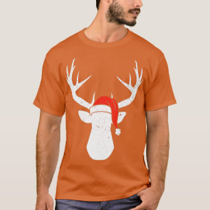 Hjort med jultomten Pajama-jaktgåva T Shirt