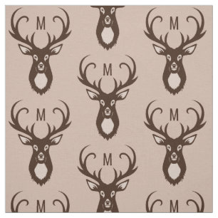 Hjort med Monogram-anpassningsbarna Tyg
