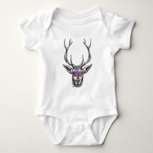 Hjort med Rosa solglasögon T Shirt