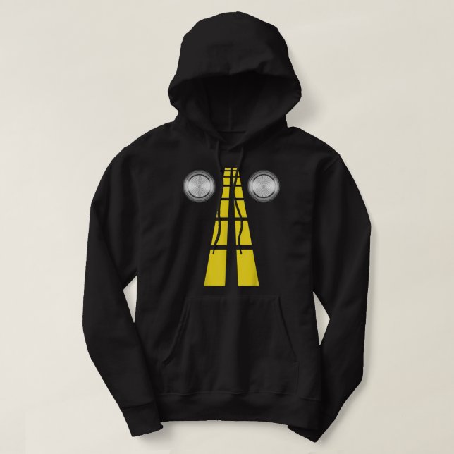 Hjort med vägmarkeringar Par-kostym Hoodie (Design framsida)