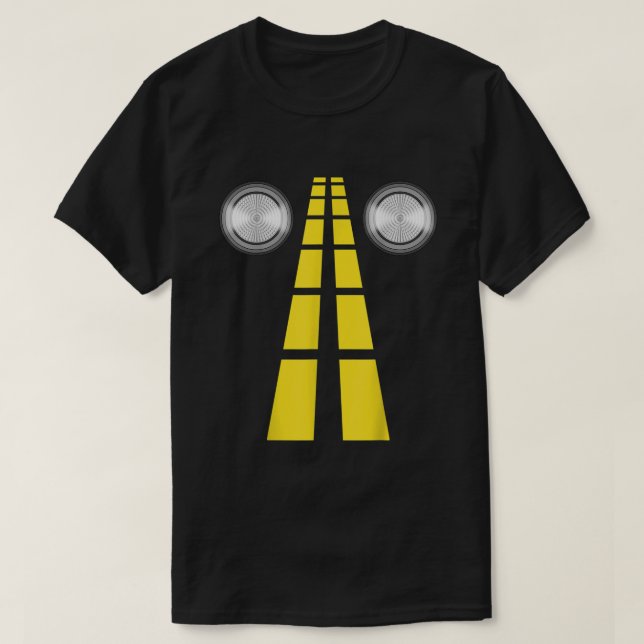 Hjort med vägmarkeringar Par-kostym T Shirt (Design framsida)
