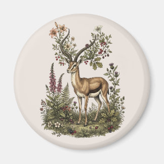Hjort med vildblomma magnet