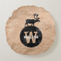 Hjort Monogram Distress Rustic Brown Kraft Papper