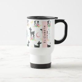 Hjort, Mönster, Baby, Hjort, Boho, Blommor, ditt n Resemugg