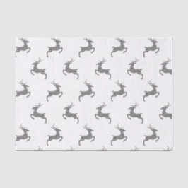 Hjort Mönster i Faux Grått Glitter Struktur