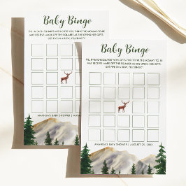 Hjort Mountaiations Baby Bingo Baby Shower