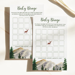 Hjort Mountaiations Baby Bingo Baby Shower