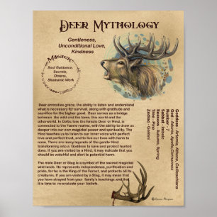 HJORT MYTOLOGI POSTER