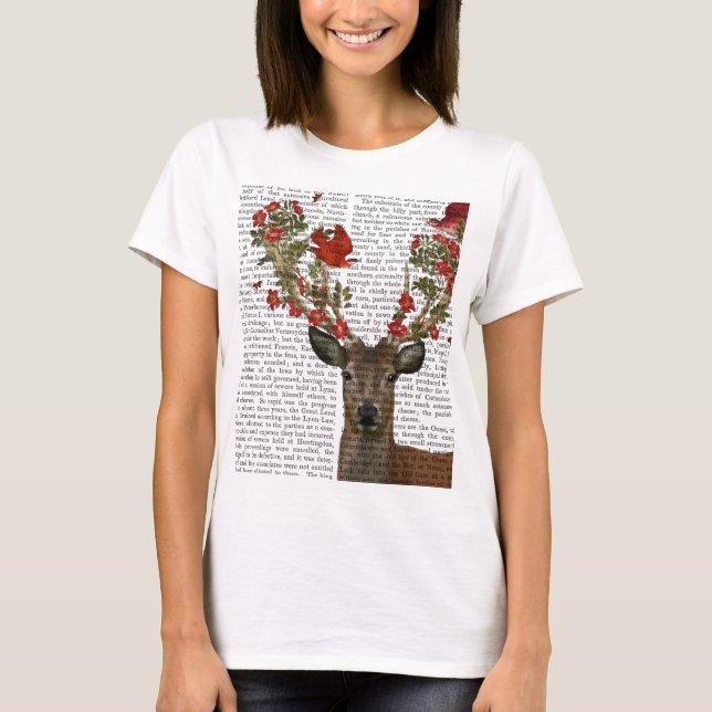Hjort och Love birds 2 T-shirt (Framsida)