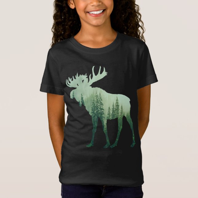 Hjort och skogar t shirt (Framsida)