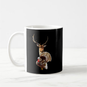 Hjort och Turkiet Coola Hunt Hobby Hunting Wildlif Kaffemugg