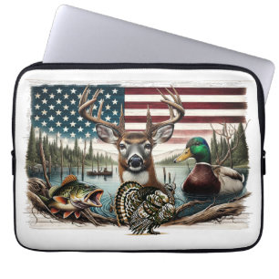 Hjort och USA-land Laptop Fodral