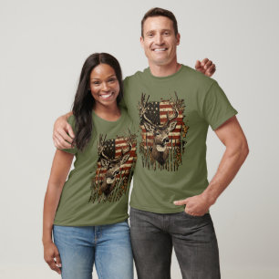 Hjort och USA-land T Shirt