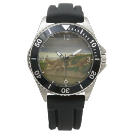 Hjort om Prairie (av William Holbrook Beard) Armbandsur
