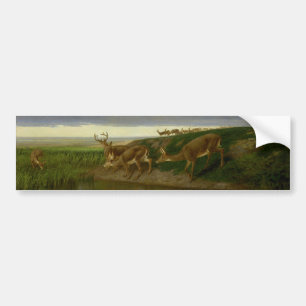 Hjort om Prairie (av William Holbrook Beard) Bildekal