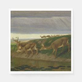 Hjort om Prairie (av William Holbrook Beard) Pappersservett