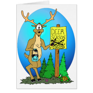 Hjort över hälsningskort