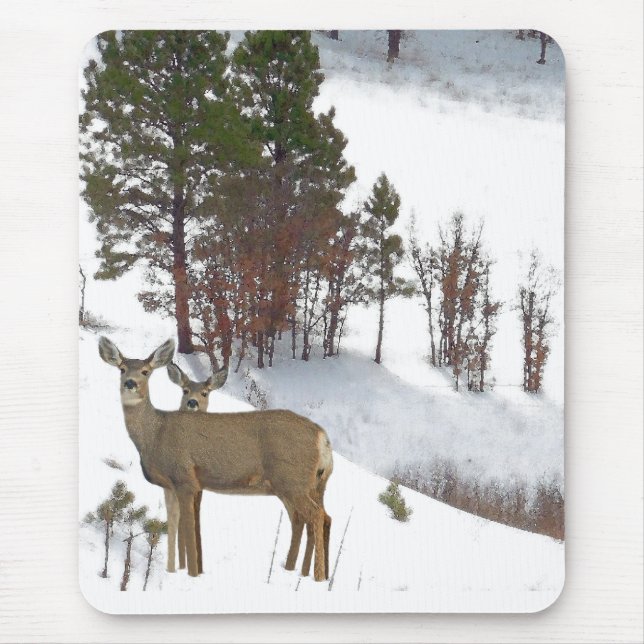 Hjort på berg Mousepad Musmatta (Framsidan)