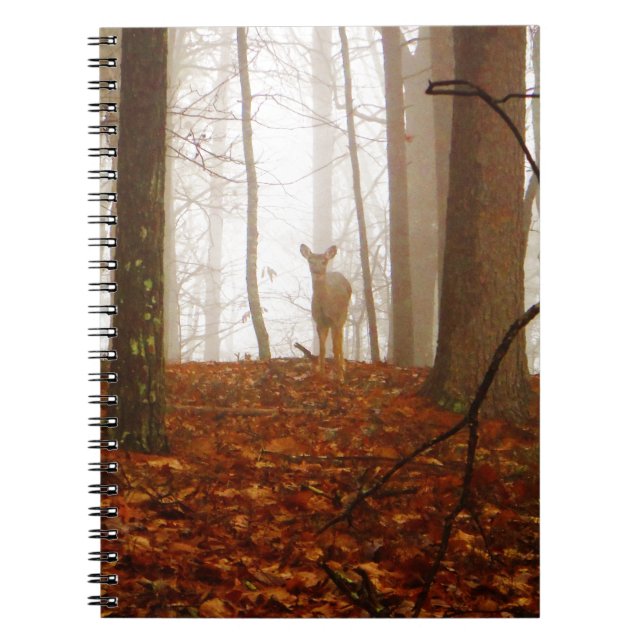 Hjort på Mist Anteckningsbok (Framsidan)