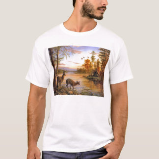 Hjort på sjökabinen t-shirt