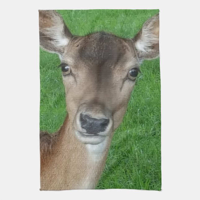 Hjort Porträtt Fotography Wildlife Kökshandduk (Vertikal)