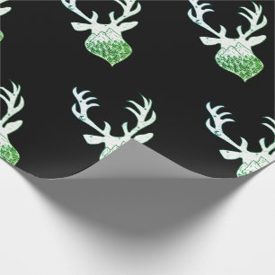 Hjort-, renar-, antler-, stagg-julafton presentpapper