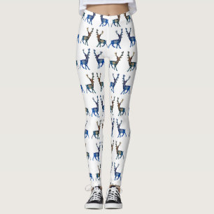 Hjort renar Juldagen Anpassningsbar Leggings