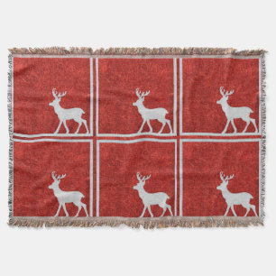 Hjort Rustic Cabin-Helgdag Blanket Throw Filt