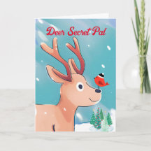 Hjort Secret Pal-jul-Hjorten Baby i Snö