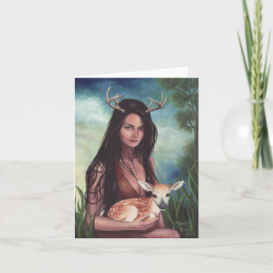 Hjort Sidhe - Blank Notecard Kort