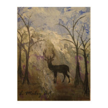 Hjort Silhouette i skogen