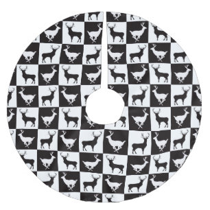 Hjort Silhouette Julgran Skirt Julgransmatta Borstad Polyester