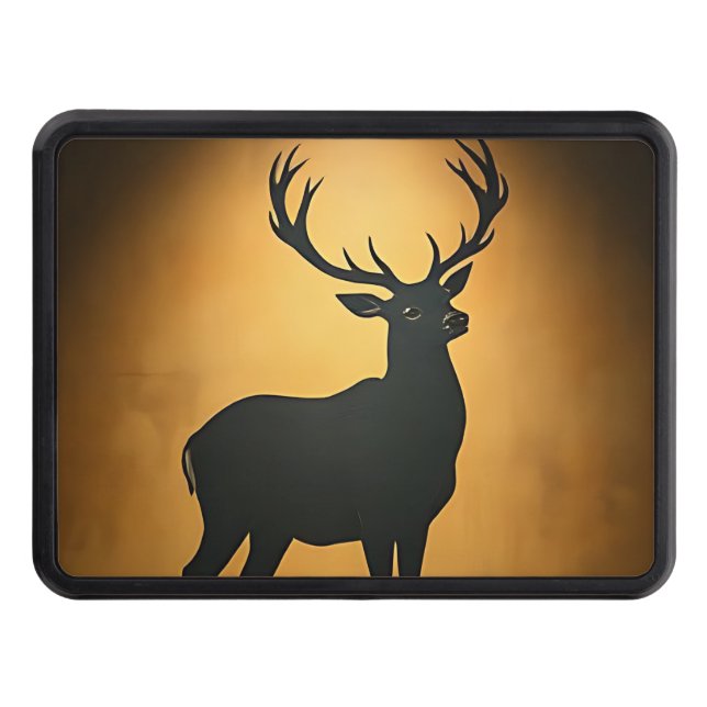 Hjort silhoulette dragkroksskydd (Framsidan)