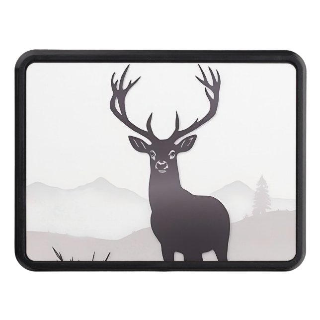 Hjort silhuette dragkroksskydd (Framsidan)