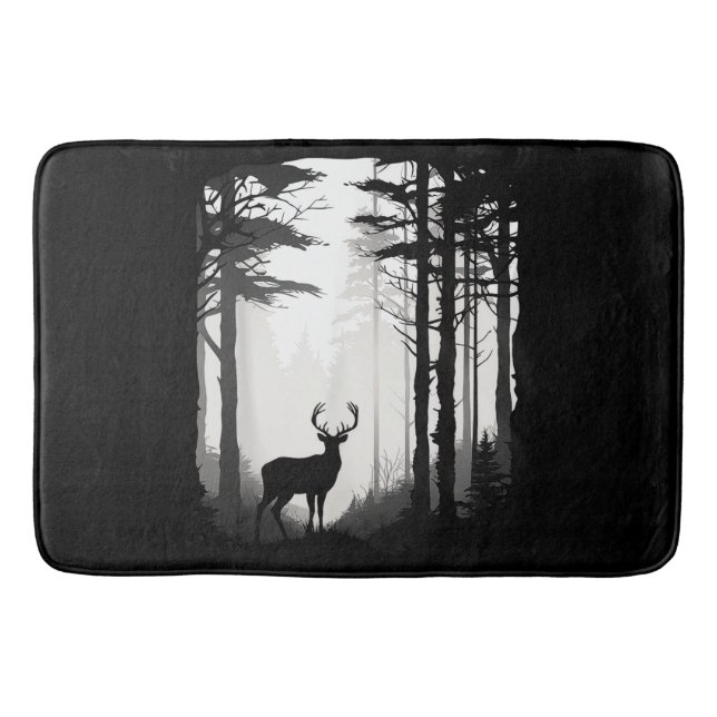 Hjort Skog Vilda Djur Badrumsmatta (Framsidan)