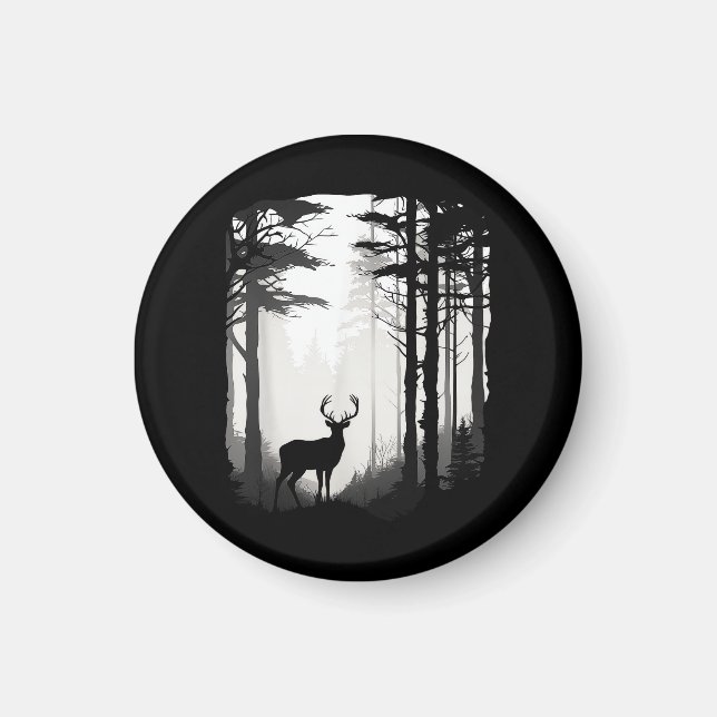Hjort Skog Vilda Djur Magnet (Framsidan)