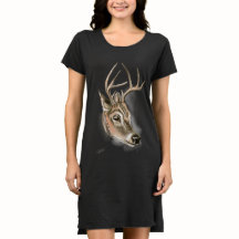 Hjort Skriv ut på T-shirt Dress