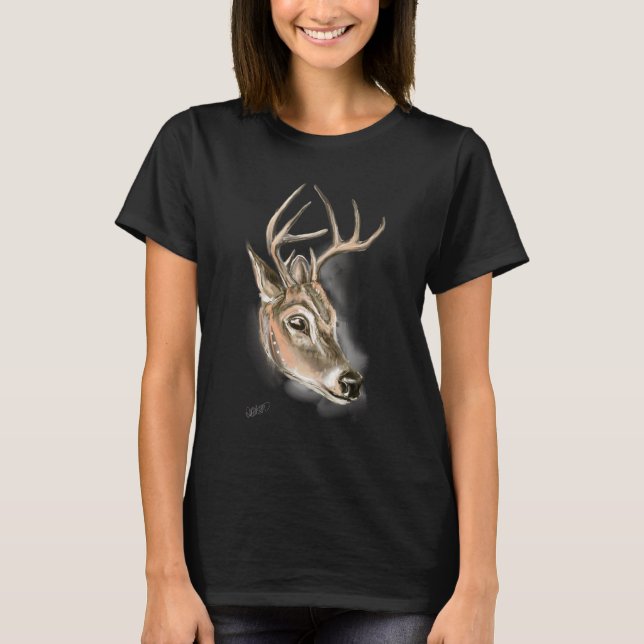 Hjort Skriv ut på T-shirt Dress (Framsida)