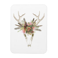 Hjort Skull & blommor