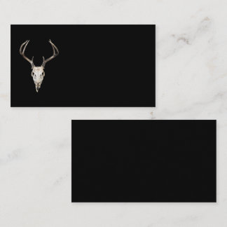 Hjort Skull på svart | Utmontörer | Taxidermist Visitkort