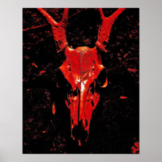 Hjort Skull Poster