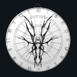 Hjort Skull-stamdesign för hjortar svart Darttavla<br><div class="desc">Hjort Skull-stamdesign för jägare till hjortar. Gåvor till jägare i hjort och presenter till jägare i hjort. Detta är en mycket unik och skrämmande tittar Hjort Skull Tribal Tattoo - red by Travis L. Lagasse of Flowstone Graphics.</div>