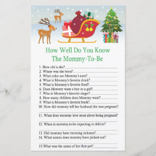 Hjort sleigh med presenter, hur bra vet du