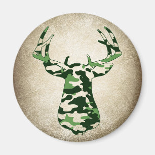 Hjort som jagar den Camo bocken Magnet