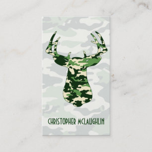 Hjort som jagar den Camo bocken Visitkort